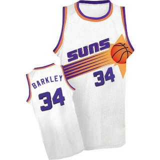 Men's Charles Barkley Phoenix Suns White Authentic Throwback Jersey