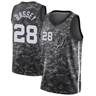 Men's Charles Bassey San Antonio Spurs Black Swingman Jersey - City Edition