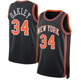 Men's Charles Oakley New York Knicks Black Swingman 2021/22 Jersey - City Edition