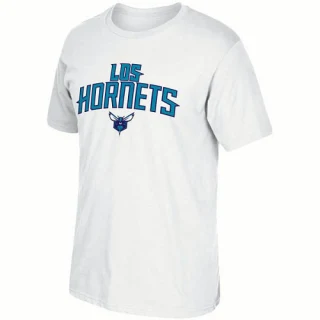 Men's Charlotte Hornets White Noches Ene-Be-A T-Shirt -