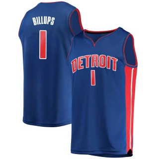Men's Chauncey Billups Detroit Pistons Blue Fast Break Jersey - Icon Edition