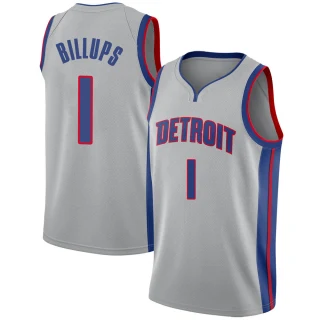 Men's Chauncey Billups Detroit Pistons Swingman Silver Jersey - Statement Edition
