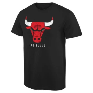 Men's Chicago Bulls Black Noches Enebea T-Shirt -