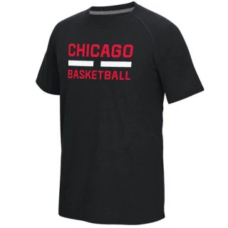 Men's Chicago Bulls Black On-Court Climalite Ultimate T-Shirt -