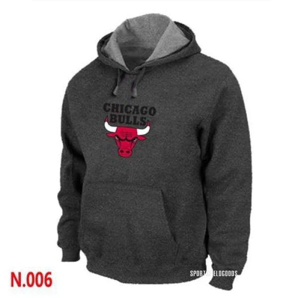 Men's Chicago Bulls Black Pullover Hoodie -