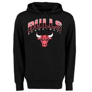 Men's Chicago Bulls Black UNK Ballout Pullover Hoodie -