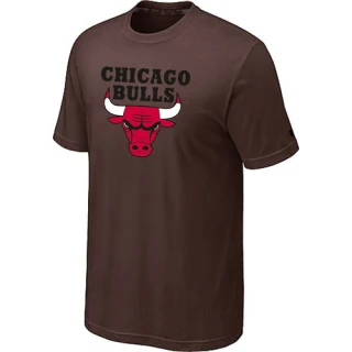 Men's Chicago Bulls Brown Big & Tall Short Sleeve T-Shirt -