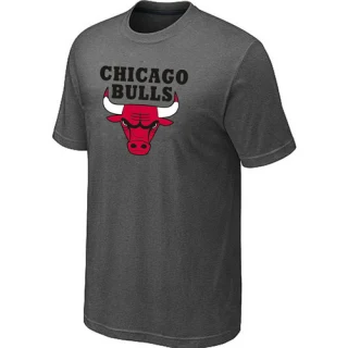Men's Chicago Bulls Grey Big & Tall Short Sleeve T-Shirt - Dark