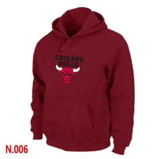 Men's Chicago Bulls Grey Pullover Hoodie - Dark