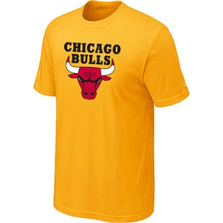 Men's Chicago Bulls Yellow Big & Tall Short Sleeve T-Shirt -