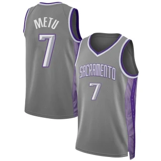 Men's Chimezie Metu Sacramento Kings Anthracite Swingman 2022/23 City Edition Jersey
