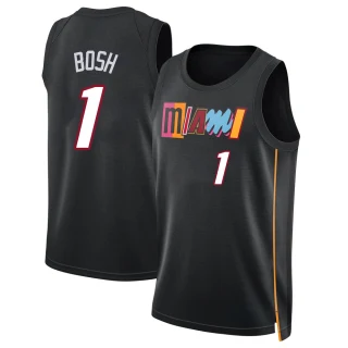 Men's Chris Bosh Miami Heat Black Swingman 2021/22 City Edition Jersey