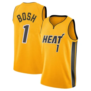 Men's Chris Bosh Miami Heat Gold Swingman 2020/21 Jersey - Earned Edition