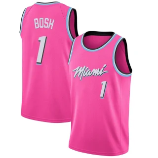 Men's Chris Bosh Miami Heat Pink Swingman 2018/19 Jersey - Earned Edition