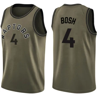 Men's Chris Bosh Toronto Raptors Green Swingman Salute to Service Jersey