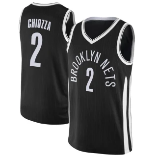 Men's Chris Chiozza Brooklyn Nets Black Swingman Jersey - City Edition