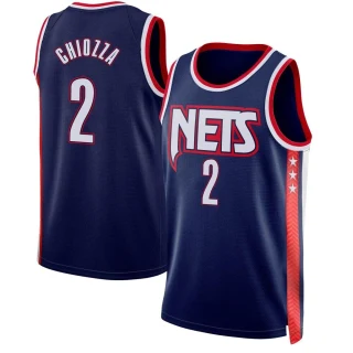 Men's Chris Chiozza Brooklyn Nets Navy Swingman 2021/22 City Edition Jersey
