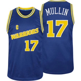 Men's Chris Mullin Golden State Warriors Blue Swingman Throwback Jersey