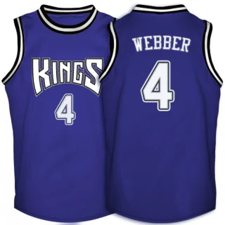 Men's Chris Webber Sacramento Kings Purple Authentic Throwback Jersey