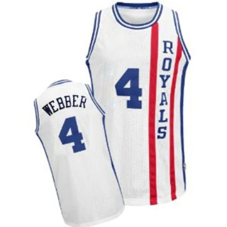 Men's Chris Webber Sacramento Kings White Authentic Throwback Jersey