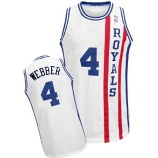 Men's Chris Webber Sacramento Kings White Swingman Throwback Jersey