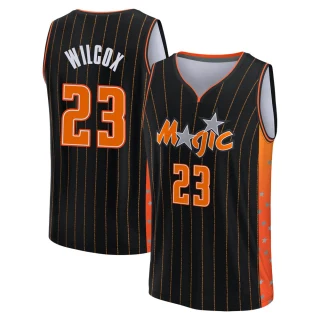 Men's C.J. Wilcox Orlando Magic Anthracite Fast Break 2021/22 Replica City Edition Jersey
