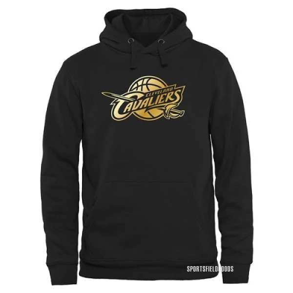 Men's Cleveland Cavaliers Gold Collection Pullover Hoodie - Black