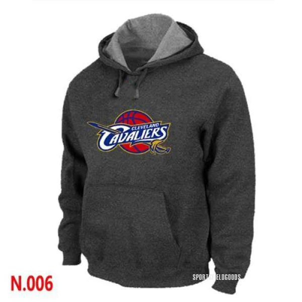 Men's Cleveland Cavaliers Grey Pullover Hoodie - Dark