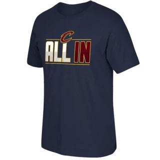 Men's Cleveland Cavaliers Navy 2015 Playoffs Slogan T-Shirt -
