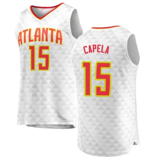 Men's Clint Capela Atlanta Hawks White Fast Break Jersey - Association Edition