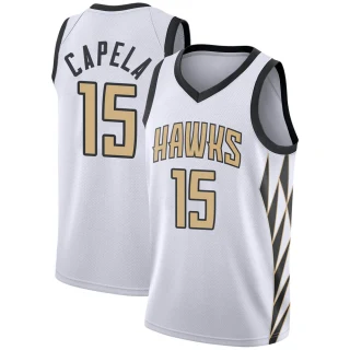 Men's Clint Capela Atlanta Hawks White Swingman 2018/19 Jersey - City Edition