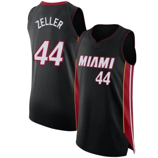 Men's Cody Zeller Miami Heat Black Authentic Jersey - Icon Edition
