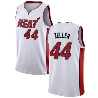 Men's Cody Zeller Miami Heat White Swingman Jersey - Association Edition