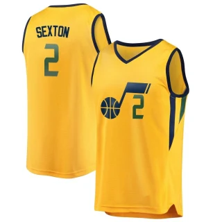 Men's Collin Sexton Utah Jazz Gold Fast Break Jersey - Statement Edition