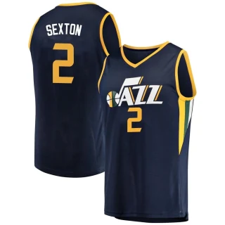 Men's Collin Sexton Utah Jazz Navy Fast Break Jersey - Icon Edition