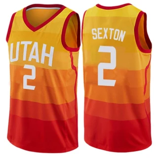 Men's Collin Sexton Utah Jazz Orange Swingman Jersey - City Edition