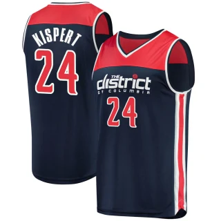 Men's Corey Kispert Washington Wizards Navy Fast Break 2019/20 Jersey - Statement Edition