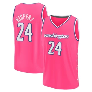 Men's Corey Kispert Washington Wizards Pink Fast Break 2022/23 City Edition Jersey