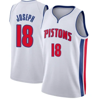 Men's Cory Joseph Detroit Pistons White Swingman Jersey - Association Edition