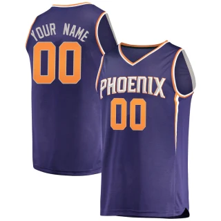 Men's Custom Phoenix Suns Purple Fast Break Custom Jersey - Icon Edition