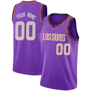 Men's Custom Phoenix Suns Purple Swingman Custom 2018/19 Jersey - City Edition