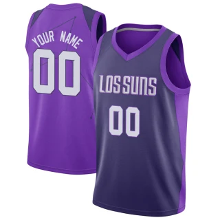 Men's Custom Phoenix Suns Purple Swingman Custom Jersey - City Edition