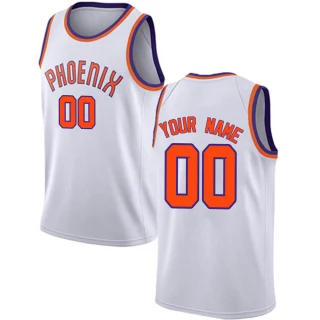 Men's Custom Phoenix Suns White Swingman Custom Jersey - Association Edition