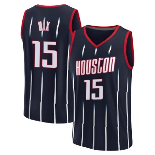 Men's Daishen Nix Houston Rockets Navy Fast Break 2021/22 Replica City Edition Jersey