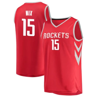 Men's Daishen Nix Houston Rockets Red Fast Break Jersey - Icon Edition