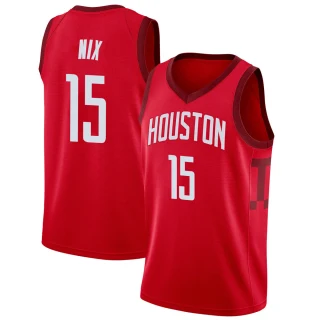 Men's Daishen Nix Houston Rockets Red Swingman 2018/19 Jersey - Earned Edition