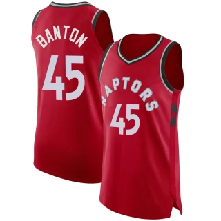 Men's Dalano Banton Toronto Raptors Red Authentic Jersey - Icon Edition