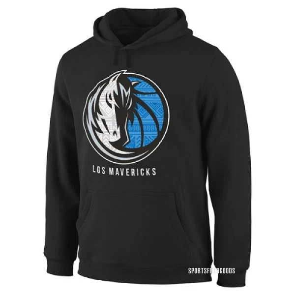 Men's Dallas Mavericks Black Noches Enebea Pullover Hoodie -