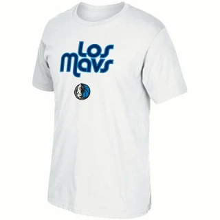 Men's Dallas Mavericks White Noches Ene-Be-A T-Shirt -