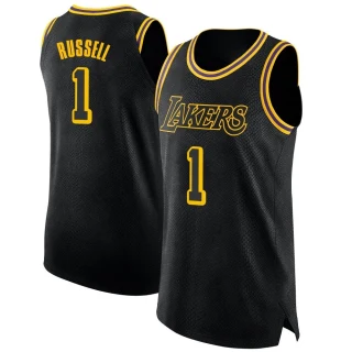 Men's D'Angelo Russell Los Angeles Lakers Black Swingman Jersey - City Edition